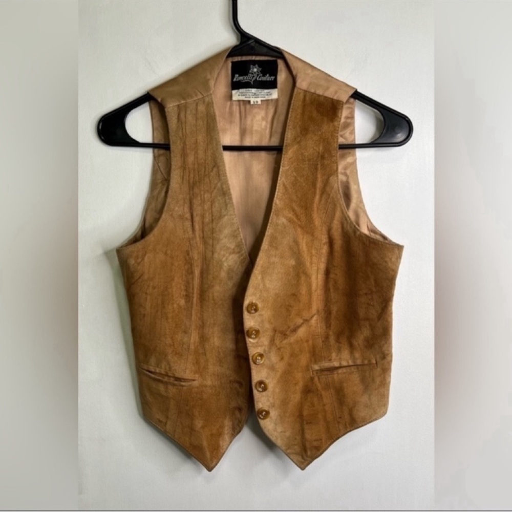 Roncelli Couture Suede Leather Vest